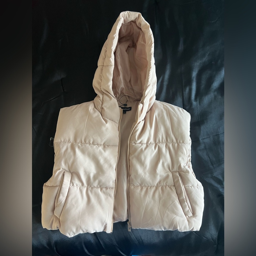 Puffer vest tan